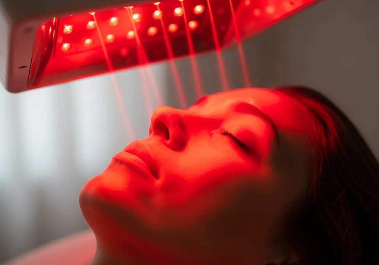 Ambiente sensorial de una sala de terapia de luz no invasiva